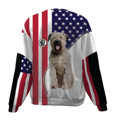 Bouvier Des Flandres-USA Flag-Premium Sweater