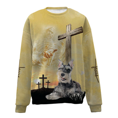 Miniature Schnauzer-Jesus-Premium Sweater