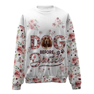 English Springer Spaniel-Before Dudes-Premium Sweater