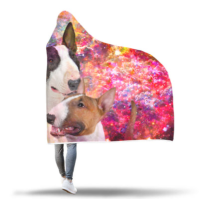 Bull Terrier Hooded Blanket