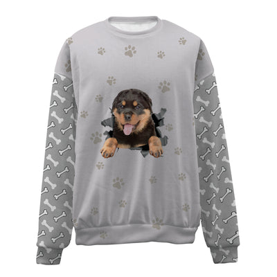 Rottweiler-Paw And Pond-Premium Sweater