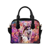 Siberian Husky Yin Yang Shoulder Handbag