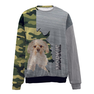 Morkie-Camo-Premium Sweater