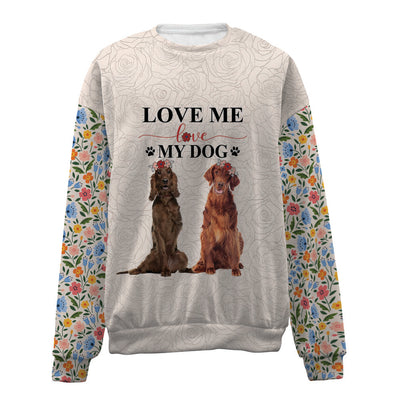 Irish Setter-Love My Dog-Premium Sweater