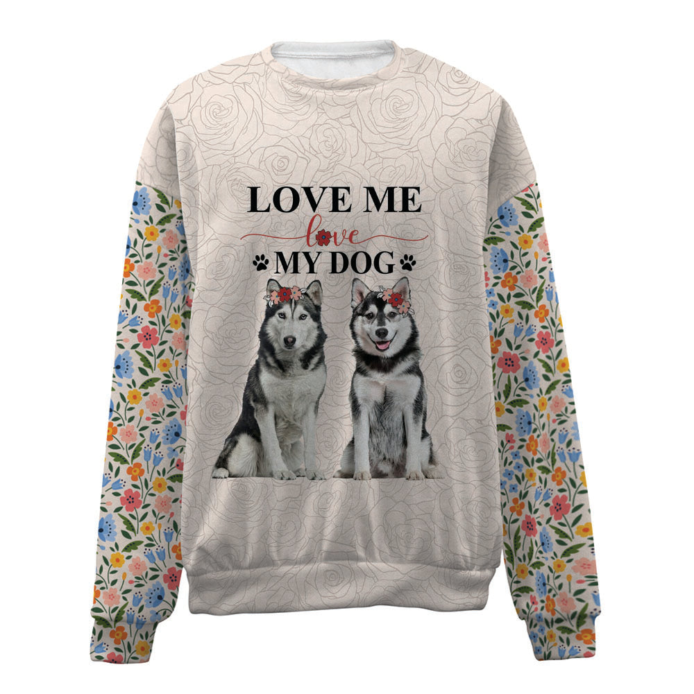 Husky-Love My Dog-Premium Sweater
