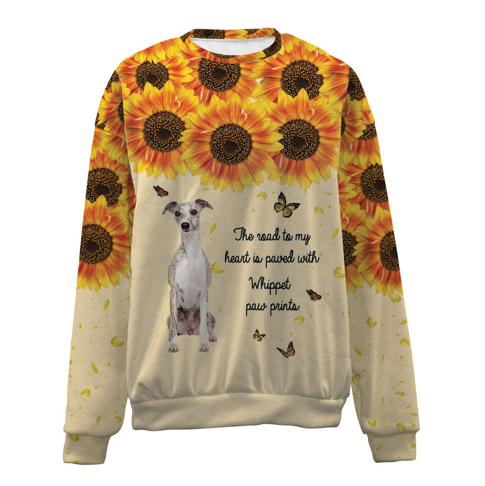 Whippet-Flower-Premium Sweater