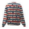 Bouvier Des Flandres-American Flag-Premium Sweater