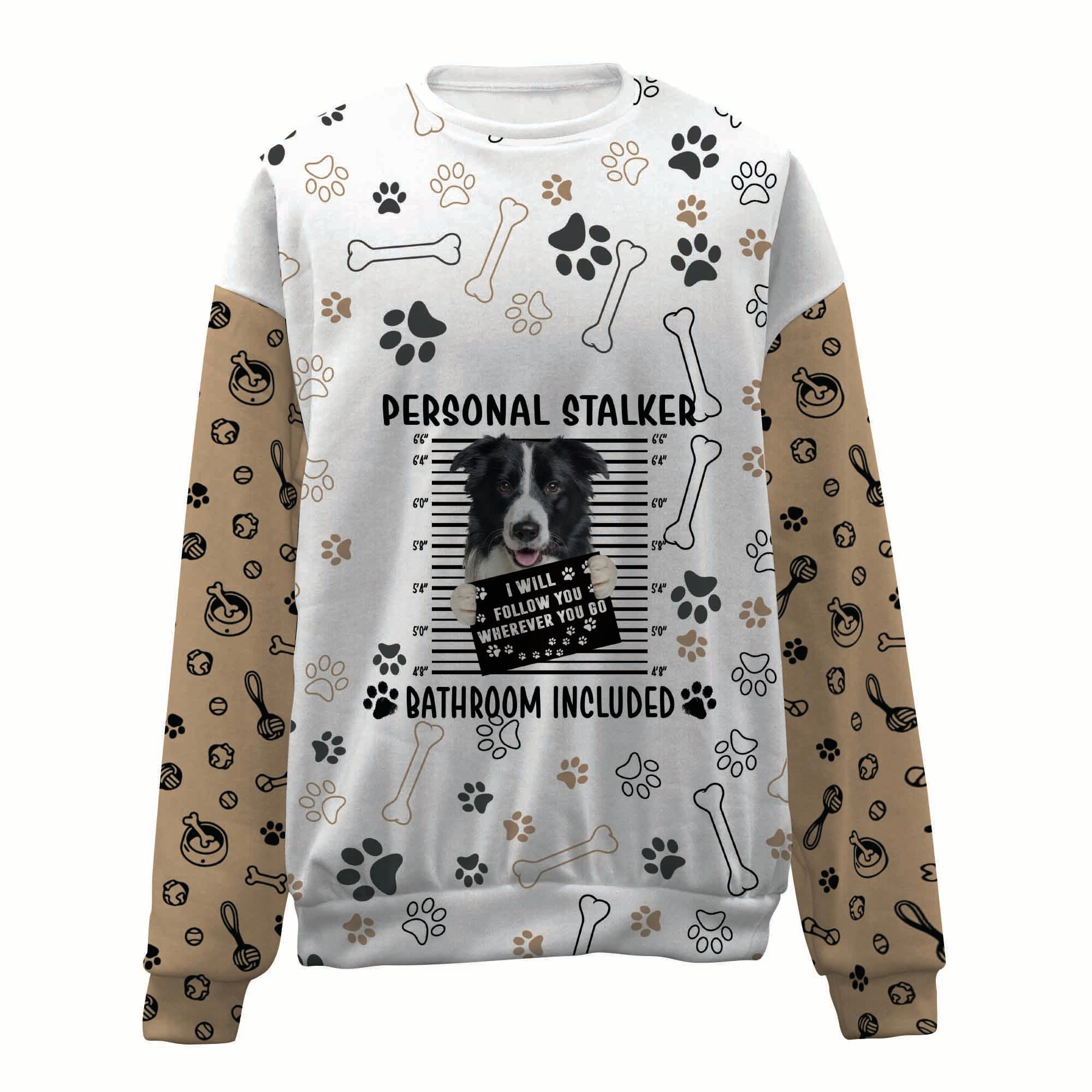 Border Collie-Personal Stalker-Premium Sweater