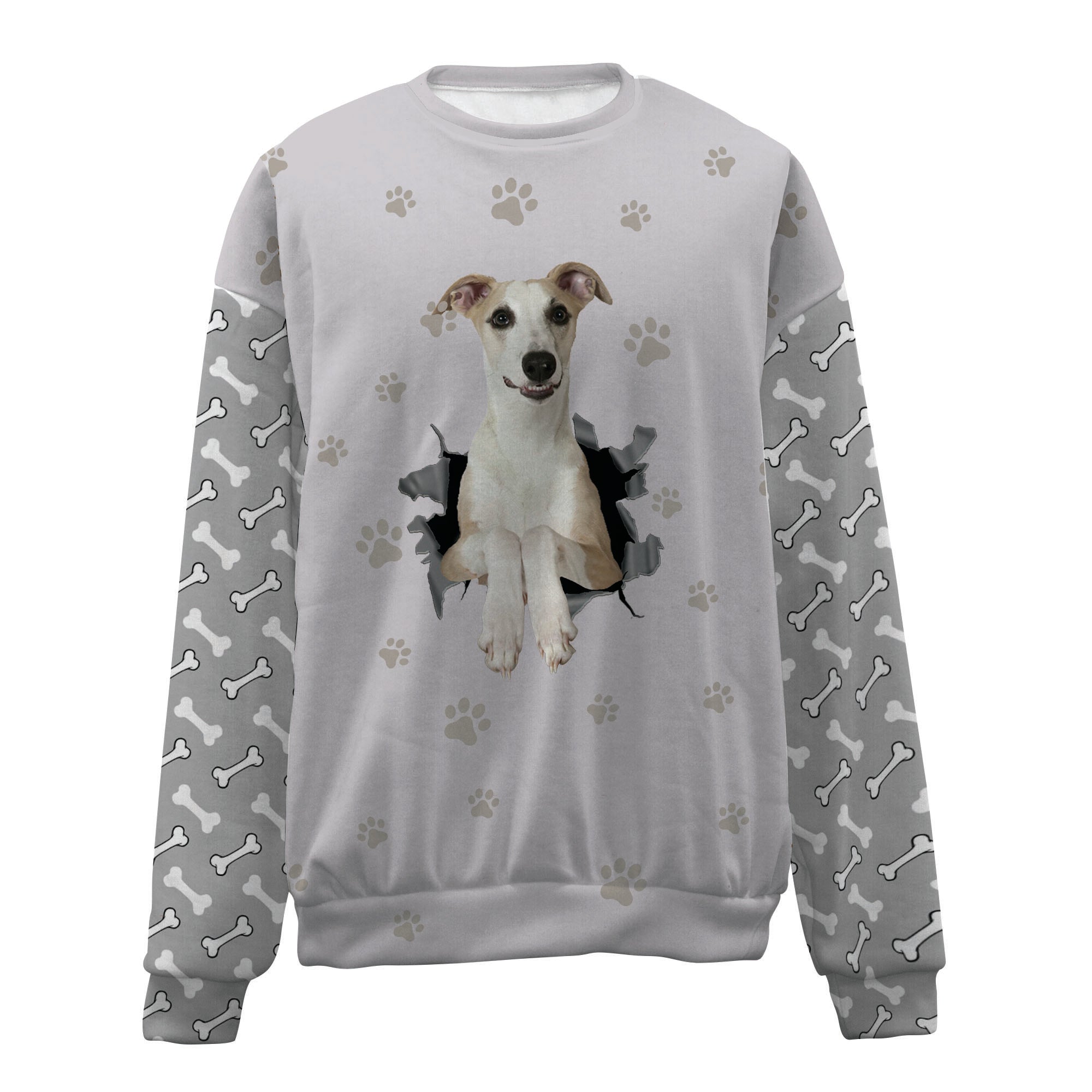 Whippet-Paw And Pond-Premium Sweater