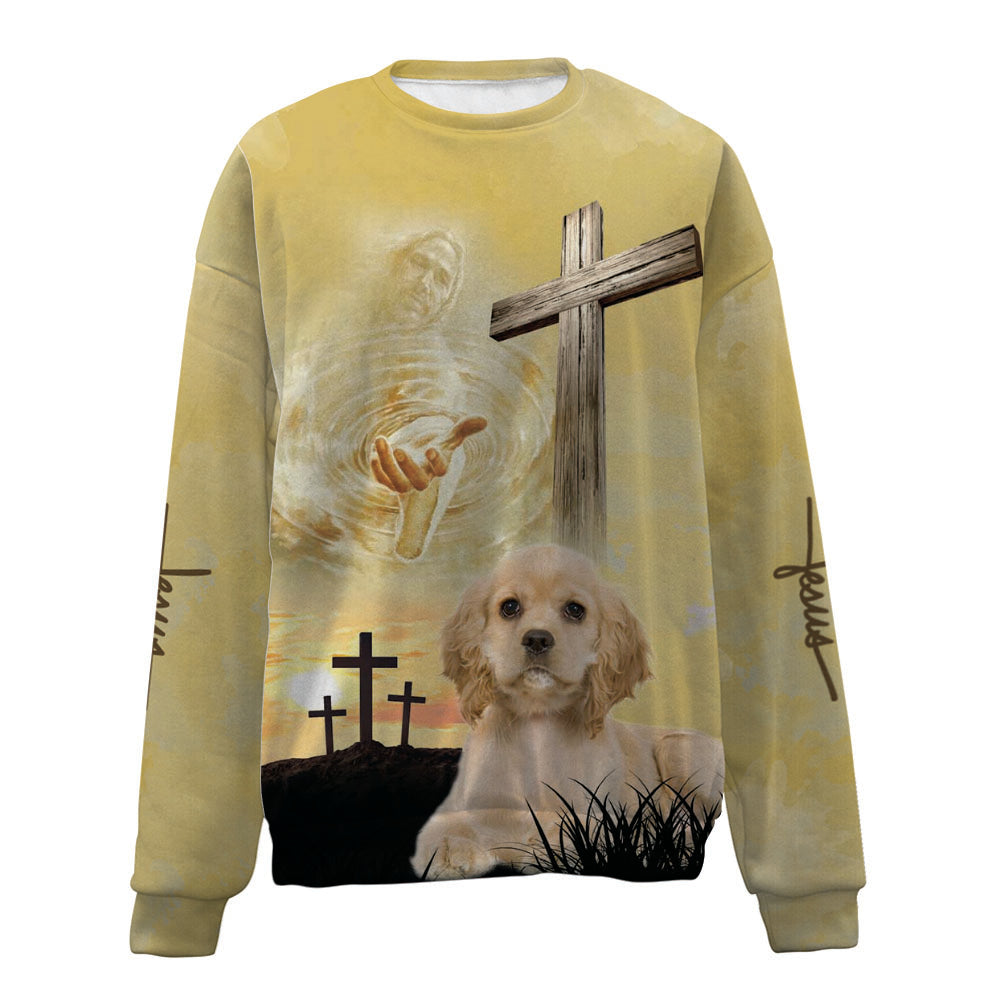 American Cocker Spaniel-Jesus-Premium Sweater