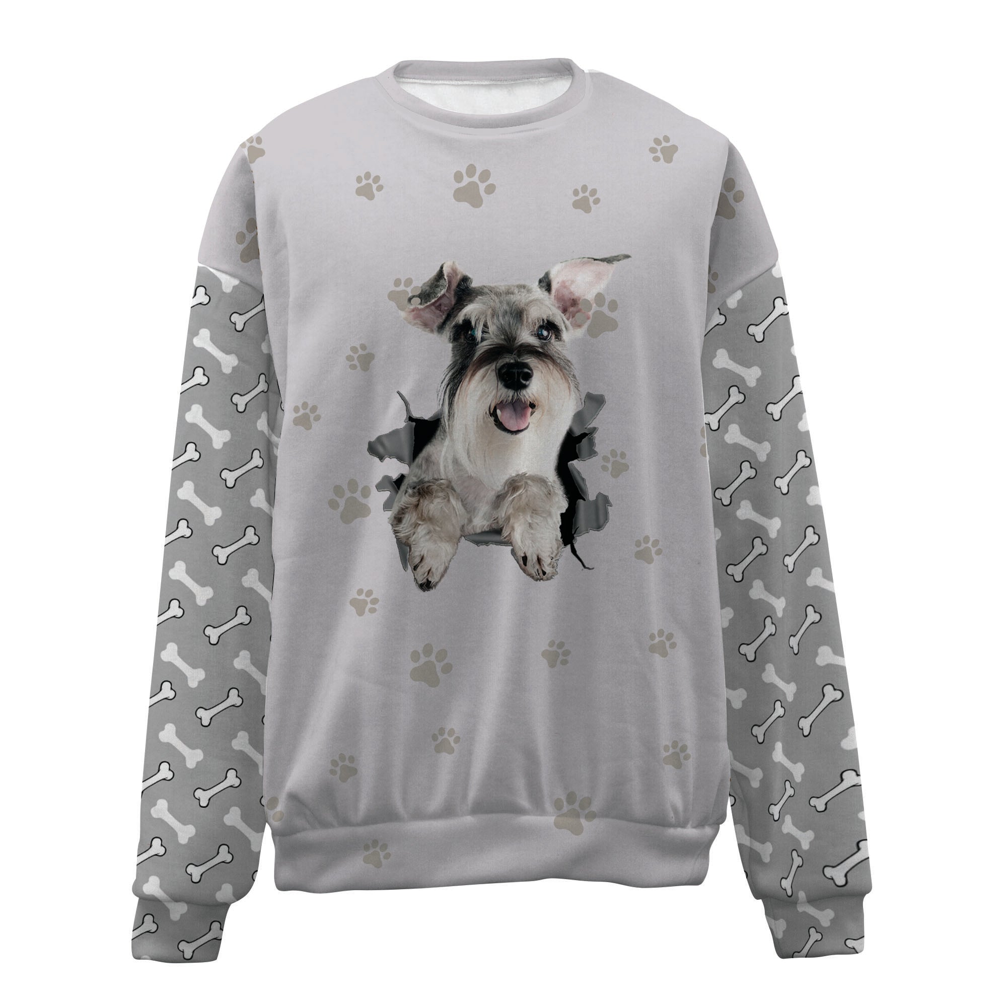 Schnauzer-Paw And Pond-Premium Sweater