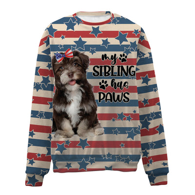 Havanese-American Flag-Premium Sweater