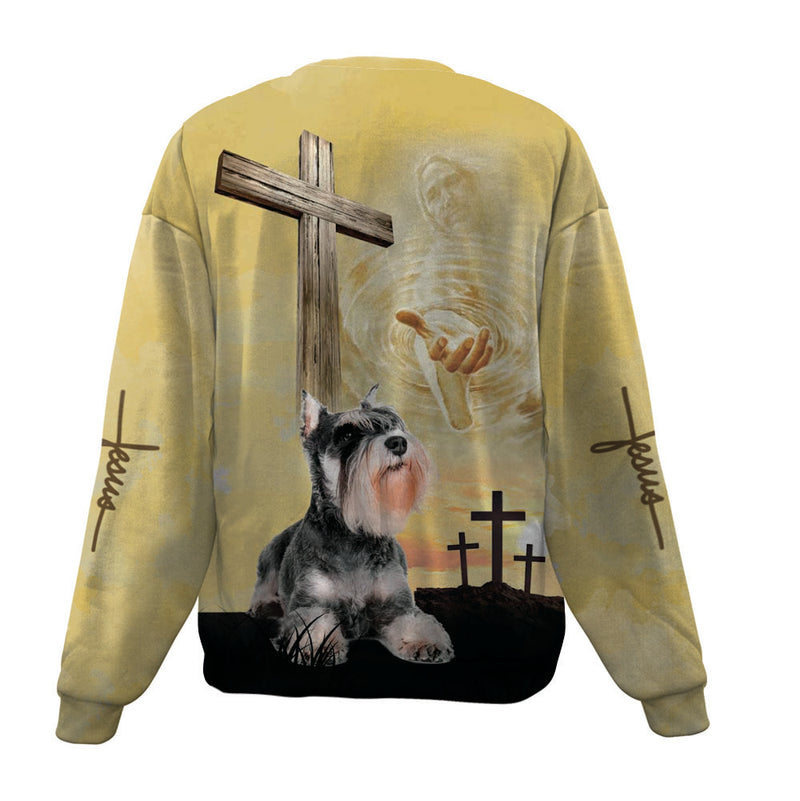Schnauzer-Jesus-Premium Sweater