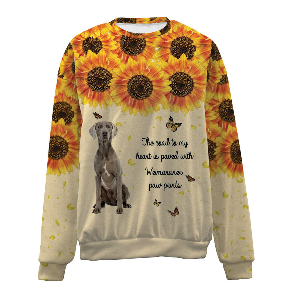 Weimaraner-Flower-Premium Sweater