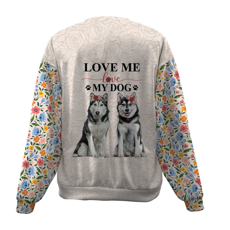 Husky-Love My Dog-Premium Sweater