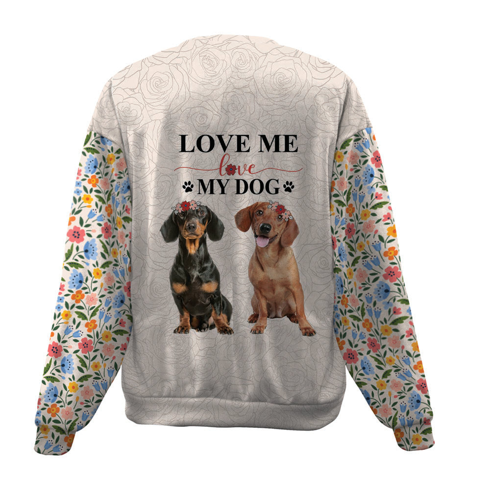 Dachshund-Love My Dog-Premium Sweater