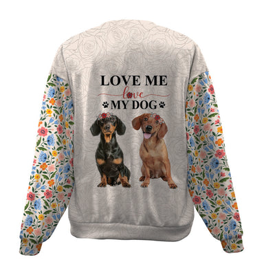 Dachshund-Love My Dog-Premium Sweater