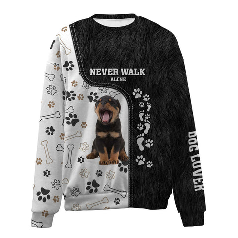 Rottweiler-Never Walk Alone-Premium Sweater