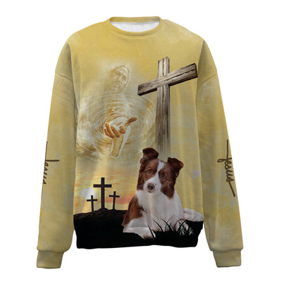 Border Collie-Jesus-Premium Sweater