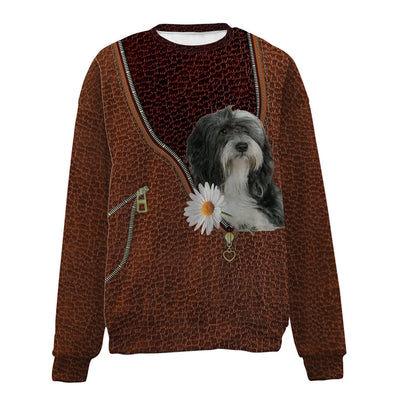 TIBETAN TERRIER-Zip-Premium Sweater
