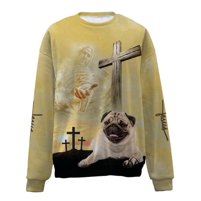 Pug 2-Jesus-Premium Sweater