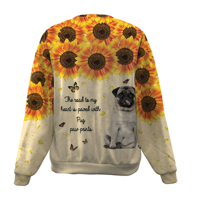 Pug-Flower-Premium Sweater