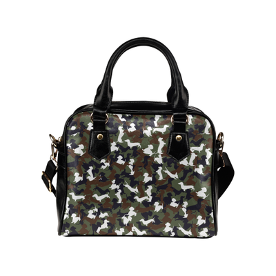 Dachshund Camo Shoulder Handbag