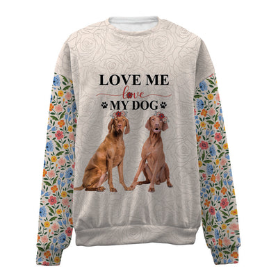 Vizsla-Love My Dog-Premium Sweater