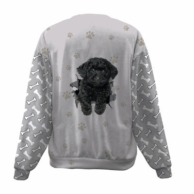 Poodle-Black-Paw And Pond-Premium Sweater