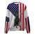 Manchester Terrier-USA Flag-Premium Sweater