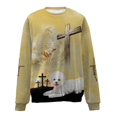 Bichon Frise-Jesus-Premium Sweater