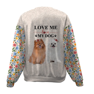 Pomeranian-Love My Dog-Premium Sweater