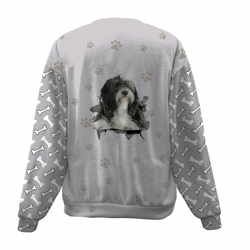 Tibetan Terrier-Paw And Pond-Premium Sweater