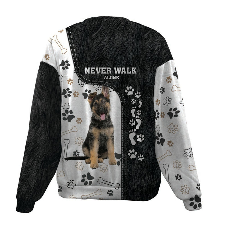 German Shepherd-Never Walk Alone-Premium Sweater