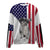 Lhasa Apso-USA Flag-Premium Sweater