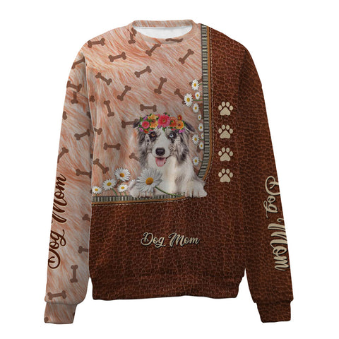 Blue Merle Collie-Dog Mom-Premium Sweater