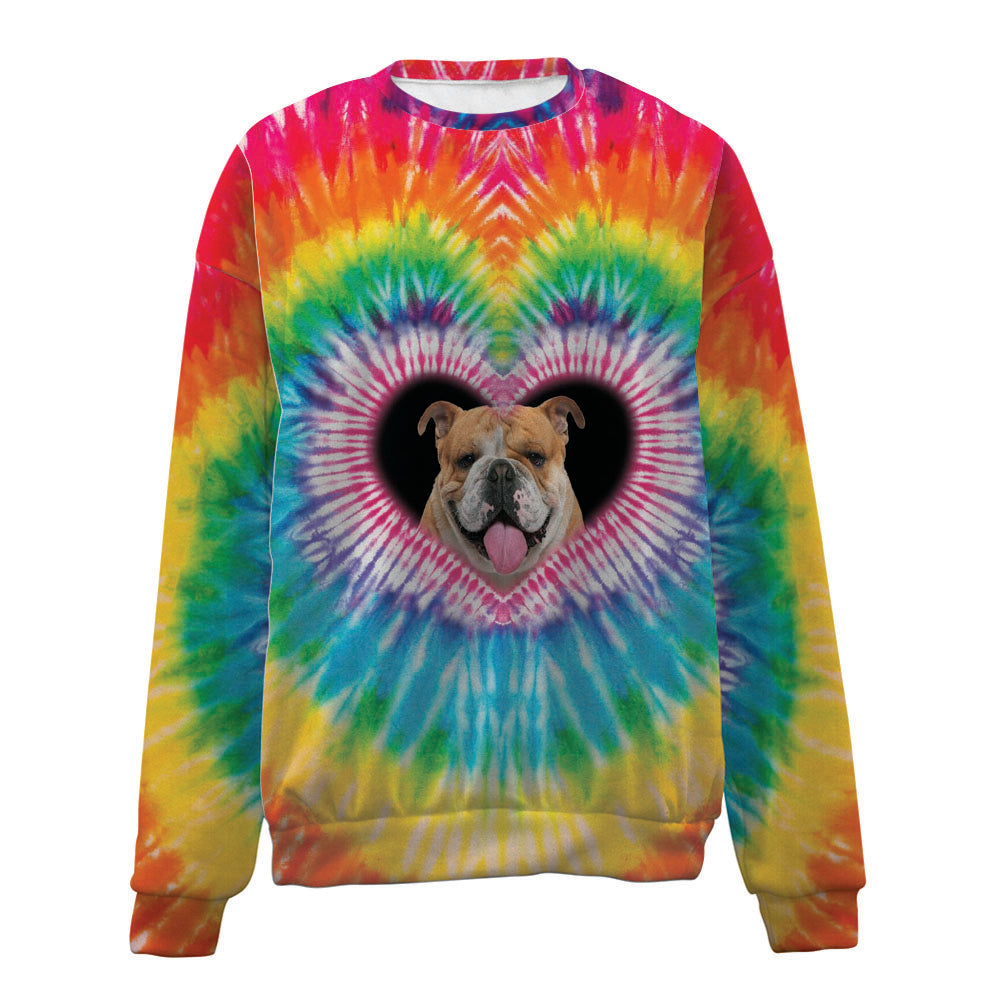 English Bulldog-Big Heart-Premium Sweater
