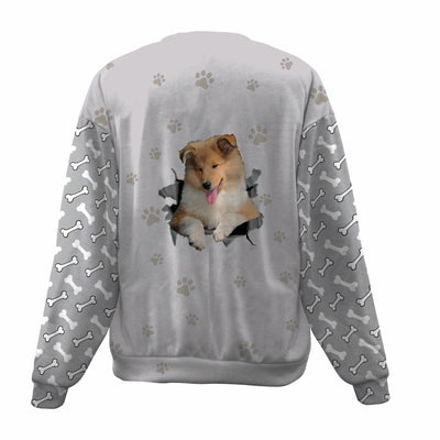 Rough Collie-Paw And Pond-Premium Sweater