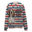 Basset Hound-American Flag-Premium Sweater