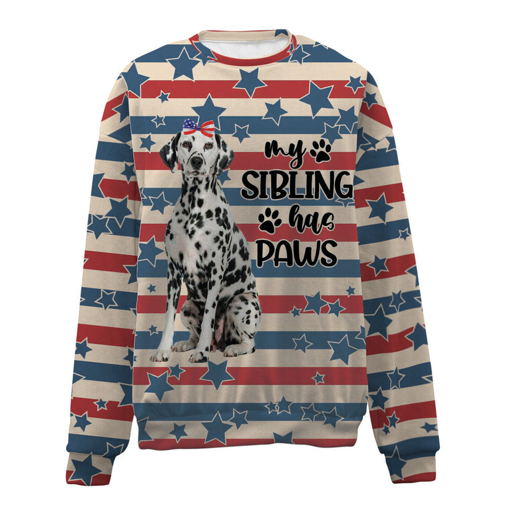 Dalmatian-American Flag-Premium Sweater