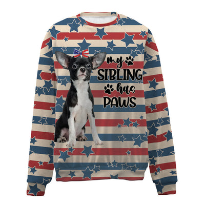 Chihuahua-American Flag-Premium Sweater