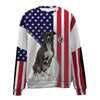 Pitbull-USA Flag-Premium Sweater