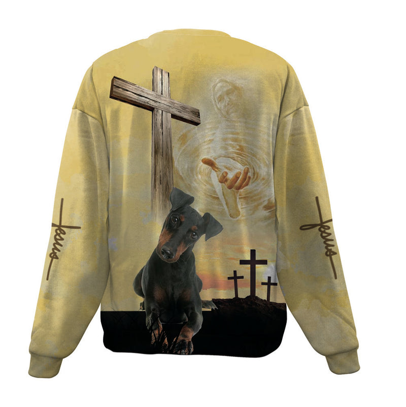 Manchester Terrier-Jesus-Premium Sweater