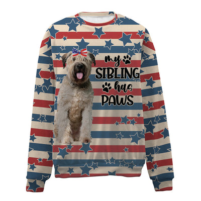 Bouvier Des Flandres-American Flag-Premium Sweater