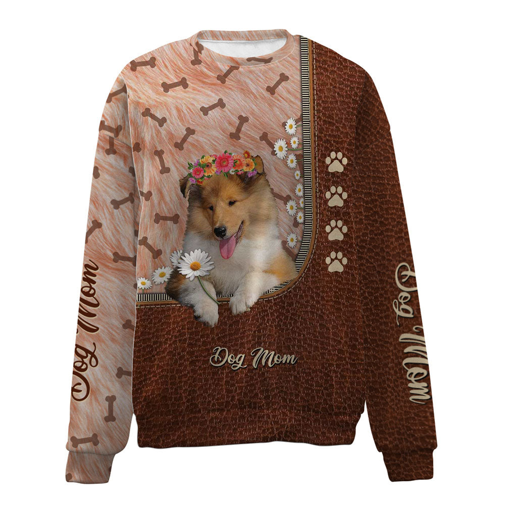 Rough Collie-Dog Mom-Premium Sweater