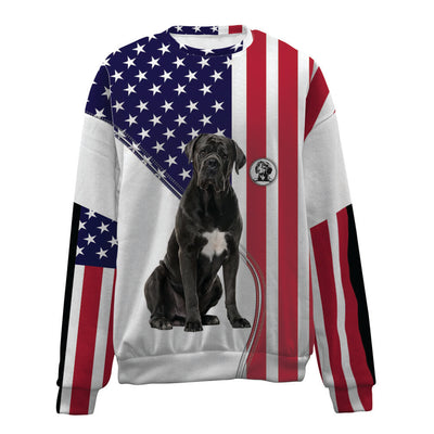 Cane Corso-USA Flag-Premium Sweater
