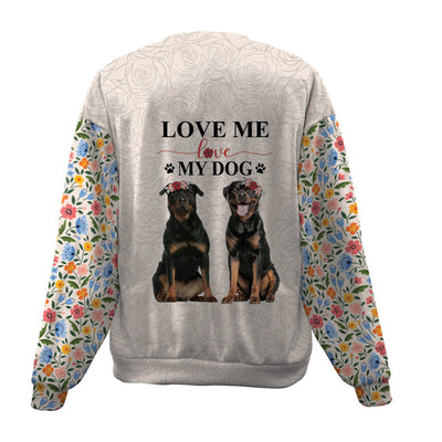 Rottweiler-Love My Dog-Premium Sweater