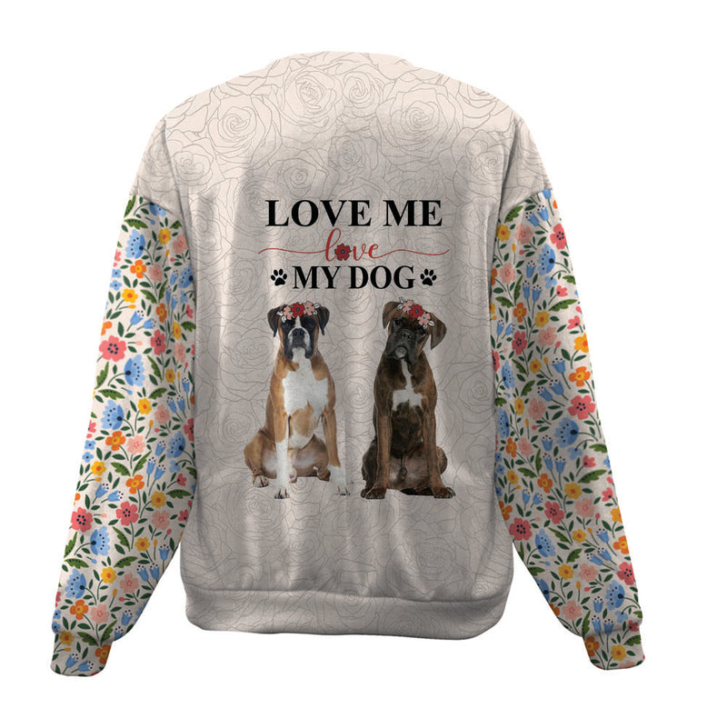 Boxer-Love My Dog-Premium Sweater