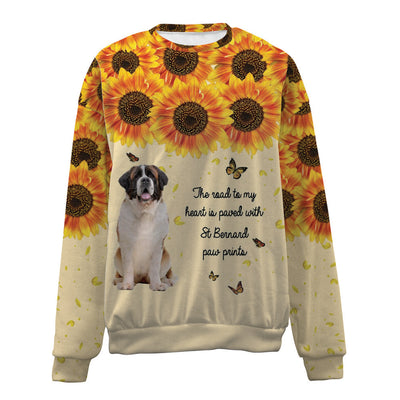 St Bernard-Flower-Premium Sweater