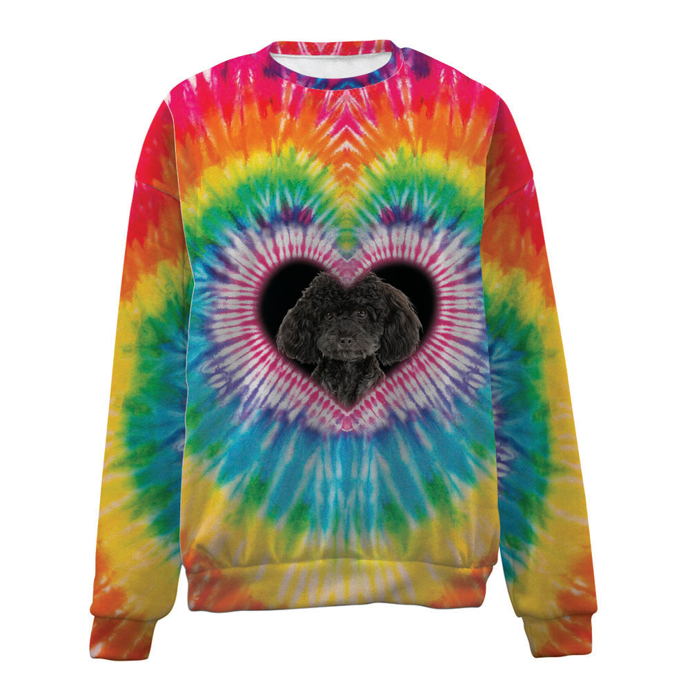 Poodle-Big Heart-Premium Sweater